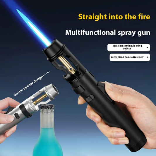 BlazeMaster: Windproof Metal Torch for BBQ & More