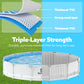 Joyfy Round Outdoor Above Ground Pool Set With Filter Pump