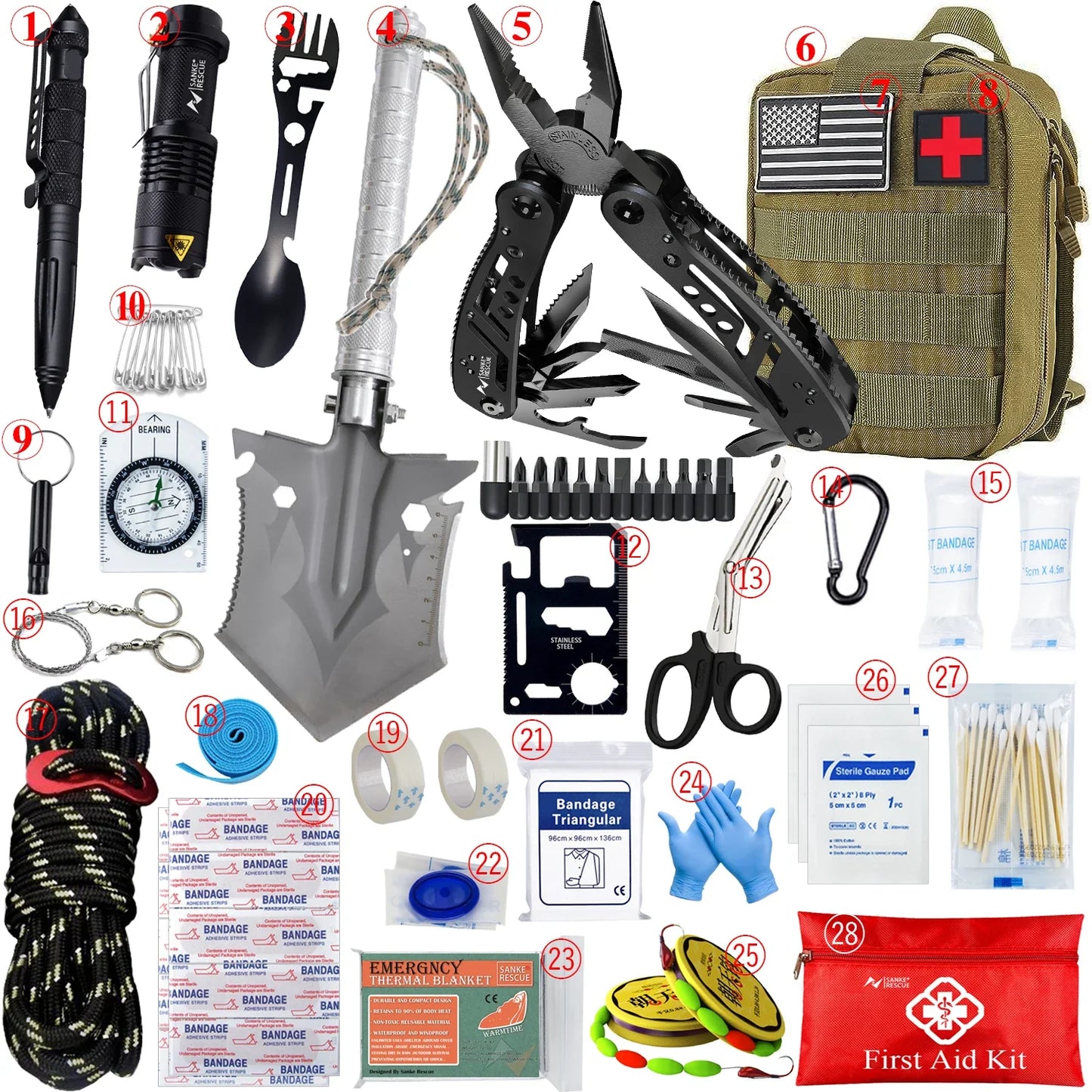 MOLLE Survival First Aid & Trauma Kit