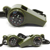 3in1 Outdoor Emergency Whistle with Compass, Thermometer, Outdoor Whistle, Convenient to Carry Suitable for Camping and Hiking