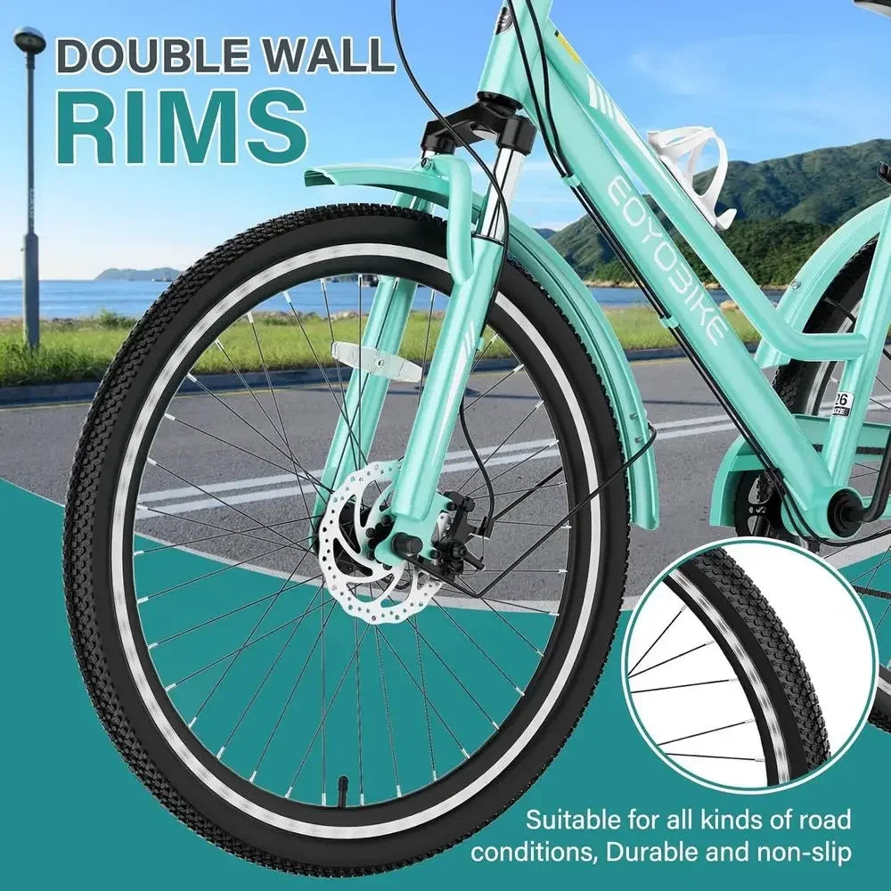 7-Speed Adult Mountain Trike With Front Disc Brake And Suspension