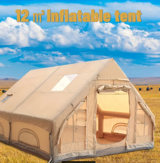 Inflatable Camping Tent With Skylight And Breathable Mesh