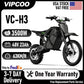 VIPCOO H3 Electric Dirt Bike 3500W 48V 23Ah Fat Tire