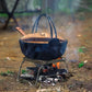 Compact Camping Stove Grill Rack & Burner for Outdoor Cooking