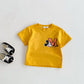 Fashion Casual T-shirt Children's Clothing Printed Cartoon Kids Short Sleeve Tops Tees Boutique Boys Girls Clothes O-neck Tshirt