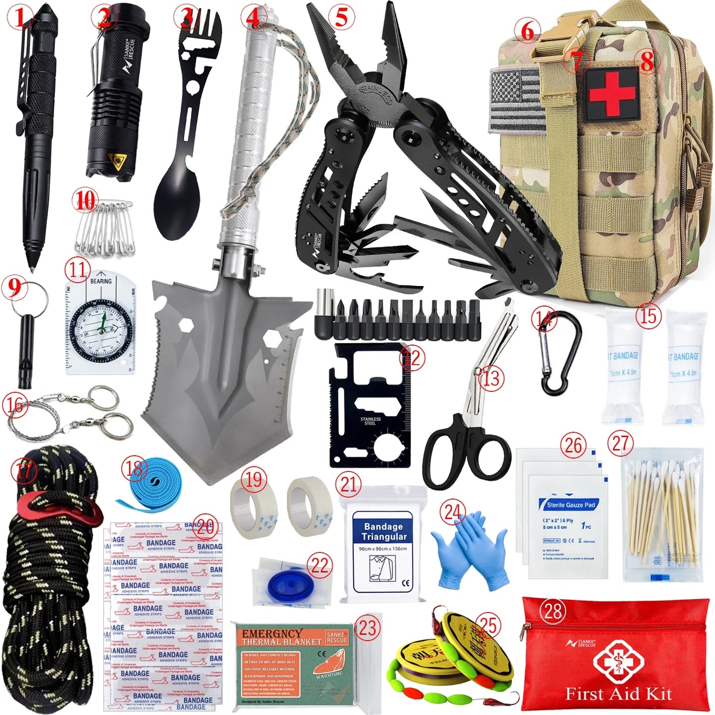 MOLLE Survival First Aid & Trauma Kit