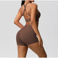 Women's Yoga Set Fitness Bra Push-Up Shorts Activewear