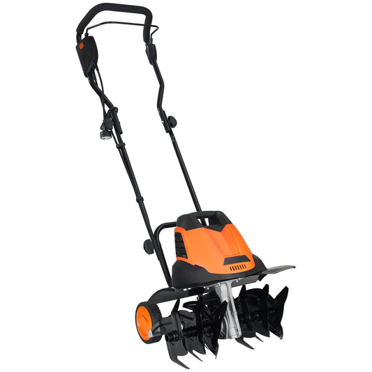 SucceBuy 12 Amp Electric Tiller Corded For Lawn Garden Cultivation