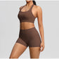 Women's Yoga Set Fitness Bra Push-Up Shorts Activewear