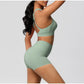 Women's Yoga Set Fitness Bra Push-Up Shorts Activewear