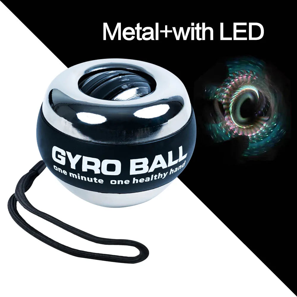 LED Gyroscopic Power Wrist Ball Auto-Start Strength Trainer