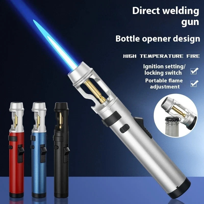 BlazeMaster: Windproof Metal Torch for BBQ & More