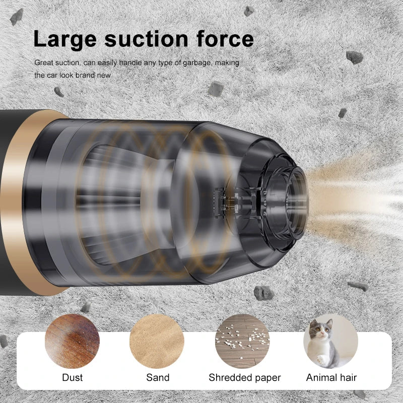 Wireless Car Vacuum Cleaner Portable High Power Cleaning Machine