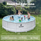 Joyfy Round Outdoor Above Ground Pool Set With Filter Pump