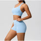 Women's Yoga Set Fitness Bra Push-Up Shorts Activewear