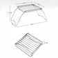 Compact Camping Stove Grill Rack & Burner for Outdoor Cooking
