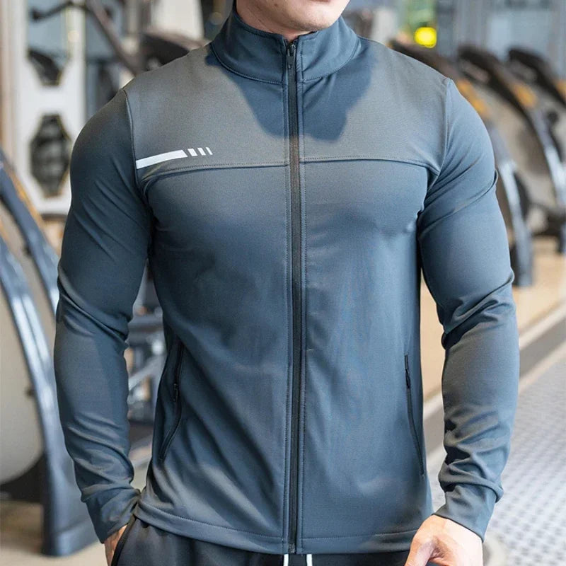 Men's High-Quality Zipped Sport Jacket | Gym, Running & Outdoor Training