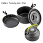 Complete Camping Kitchen Cookware Tableware & Teapot for 2-3