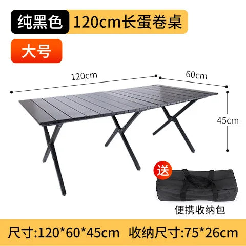 Portable Foldable Aluminum Camping Picnic Table Outdoor Furniture