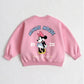 Cartoon Sweatshirts For Boys And Girls Cute Tops Crewneck Pullovers Toddler New Solid Color Hoodie Mickey Minnie Print Clothes