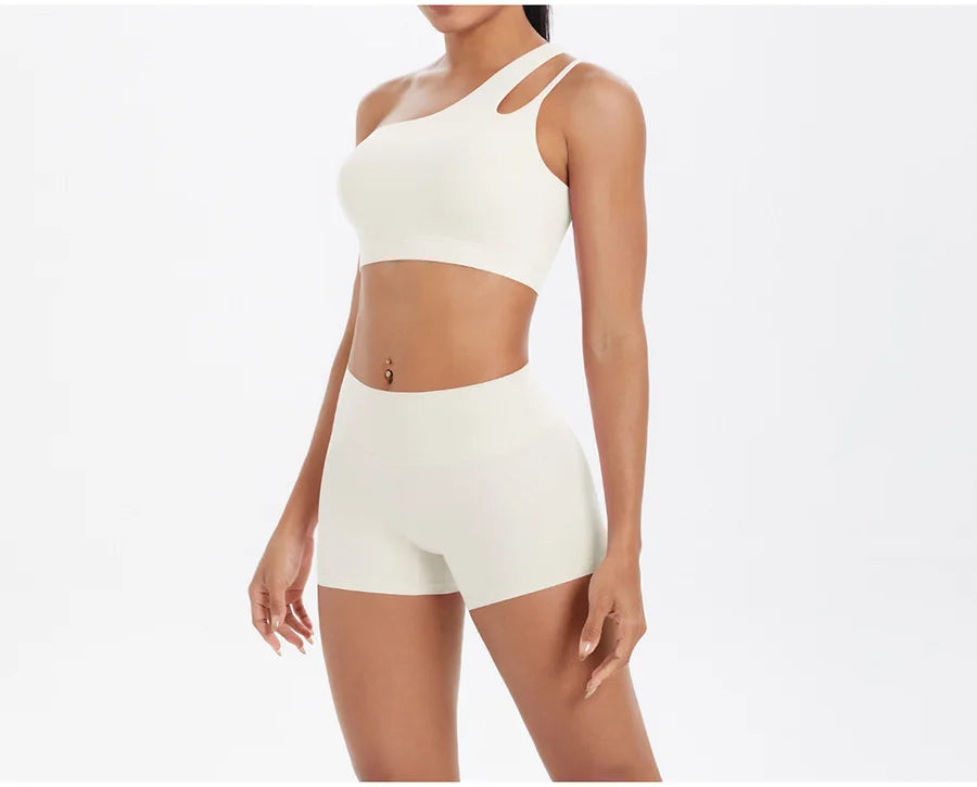 Women's Yoga Set Fitness Bra Push-Up Shorts Activewear