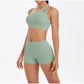 Women's Yoga Set Fitness Bra Push-Up Shorts Activewear