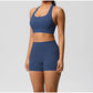 Women's Yoga Set Fitness Bra Push-Up Shorts Activewear