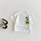 Fashion Casual T-shirt Children's Clothing Printed Cartoon Kids Short Sleeve Tops Tees Boutique Boys Girls Clothes O-neck Tshirt