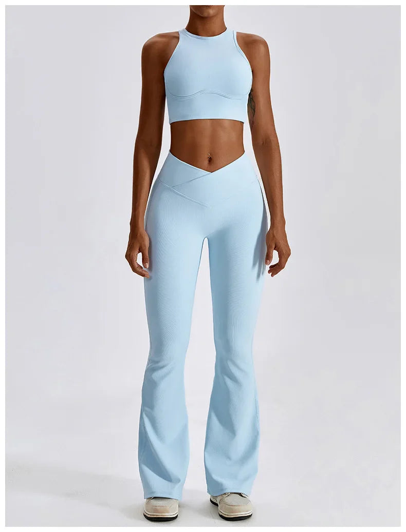 Women's Seamless Yoga Set Fitness Bra Leggings Activewear