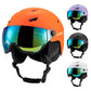 Streamlined Style Integrated Ski Helmet & Goggles