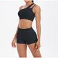 Women's Yoga Set Fitness Bra Push-Up Shorts Activewear