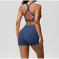 Women's Yoga Set Fitness Bra Push-Up Shorts Activewear
