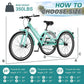 7-Speed Adult Mountain Trike With Front Disc Brake And Suspension
