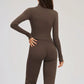 Women's Seamless Yoga Set Long Sleeve Flared Leggings Activewear