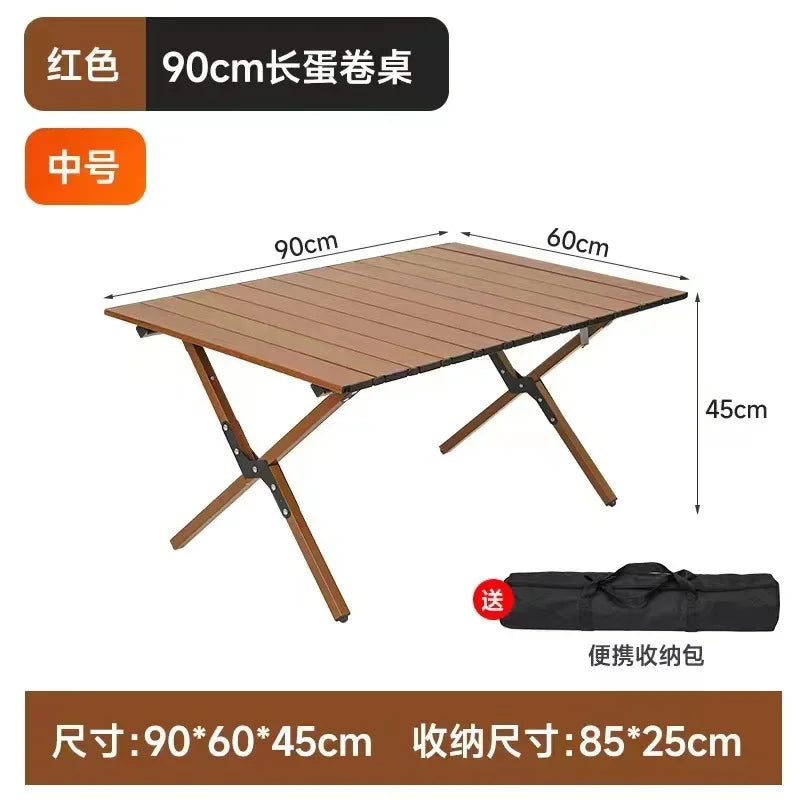 Portable Foldable Aluminum Camping Picnic Table Outdoor Furniture