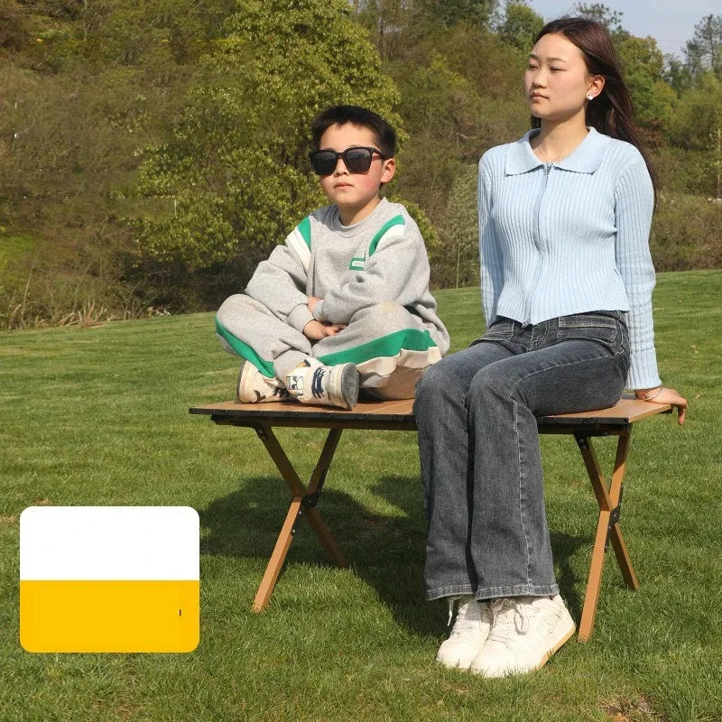 Portable Foldable Aluminum Camping Picnic Table Outdoor Furniture