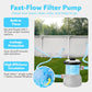 Joyfy Round Outdoor Above Ground Pool Set With Filter Pump