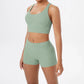 Women's Yoga Set Fitness Bra Push-Up Shorts Activewear