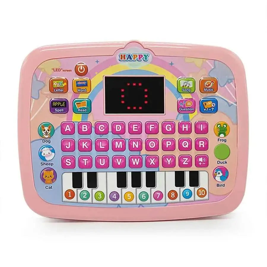English Alphabet Study Machine for Toddler with Math Letter Music Children's Educational Books Computer Toys for Baby Boys Girls