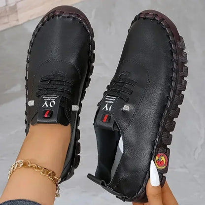 Women Sneakers 2025 New Designer Shoes Loafers Soft-soled Roman Breathable Outdoor Women Retro Big Size Single Shoes for Women