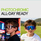 SCVCN Children's Polarized Photochromic Cycling Sunglasses Outdoor Running Glasses Boy Girl 6-14 Years Glasses Kids UV400