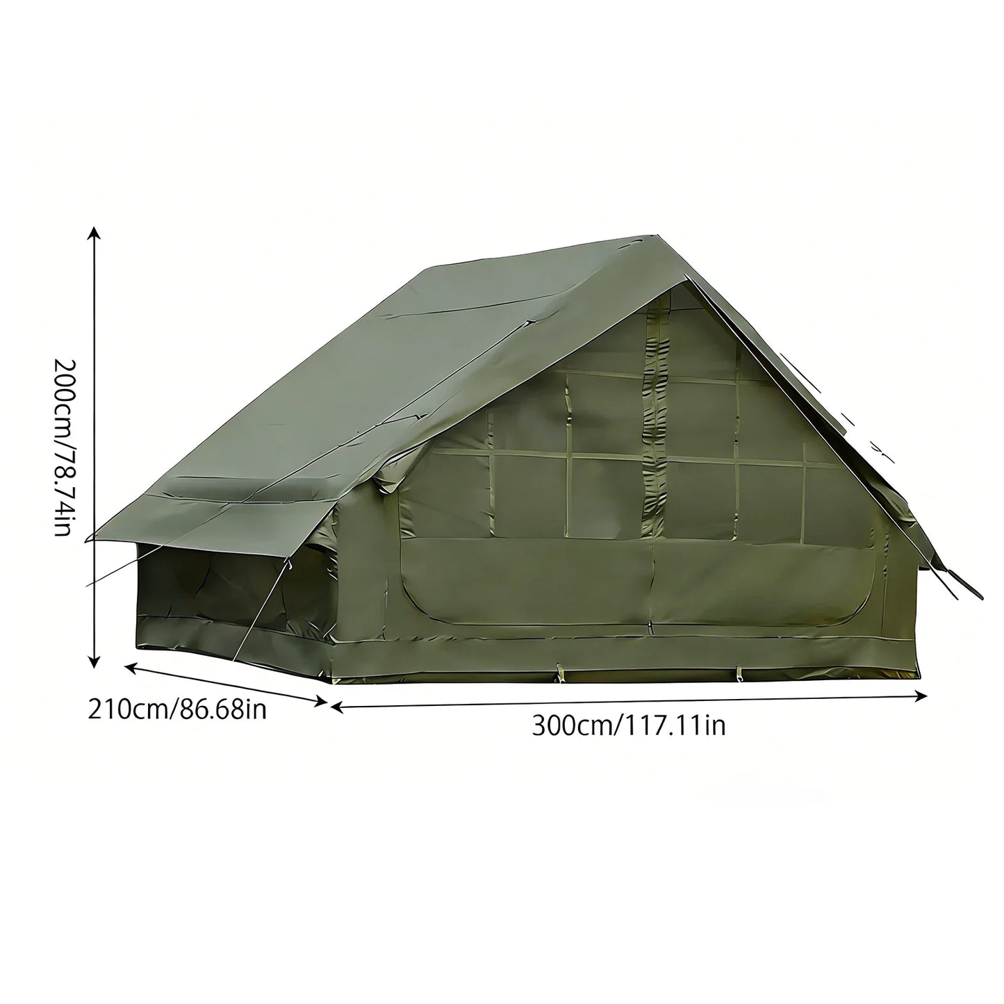 Inflatable Camping Tent With Skylight And Breathable Mesh