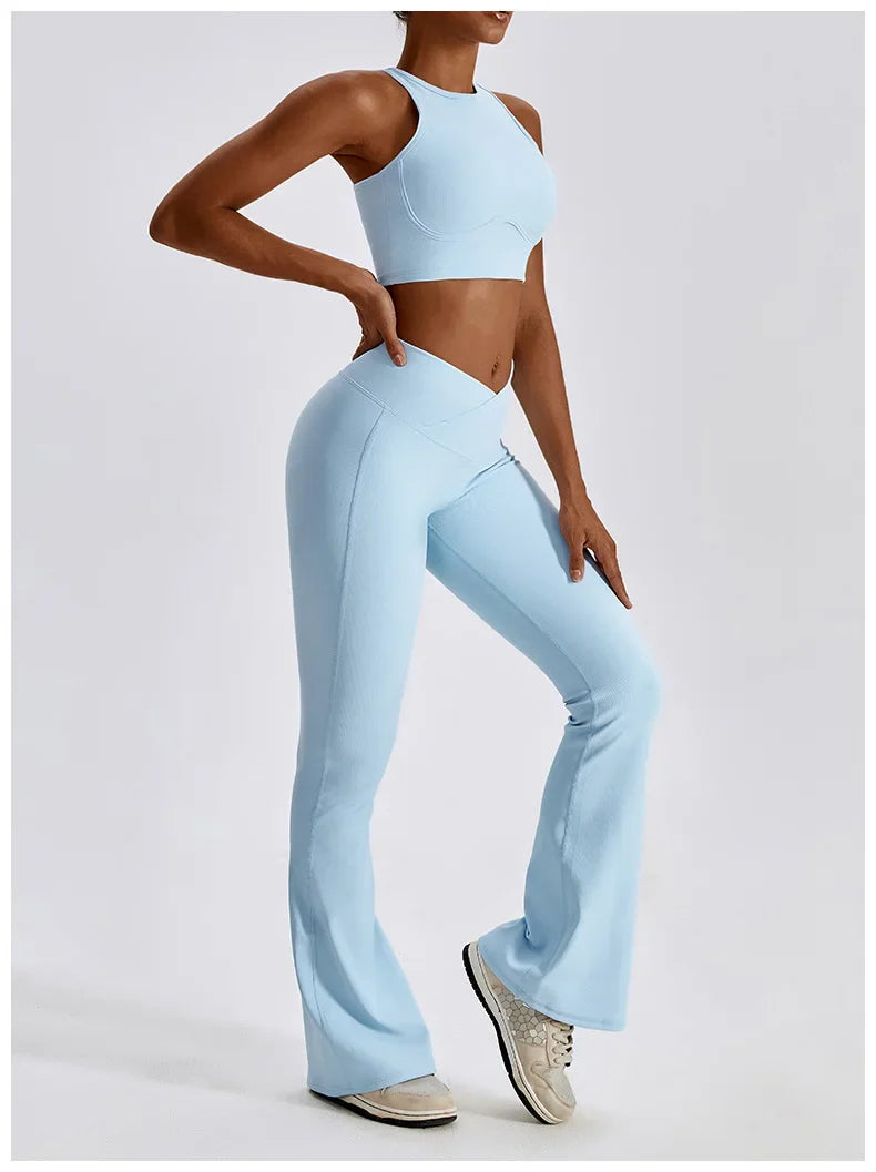 Women's Seamless Yoga Set Fitness Bra Leggings Activewear