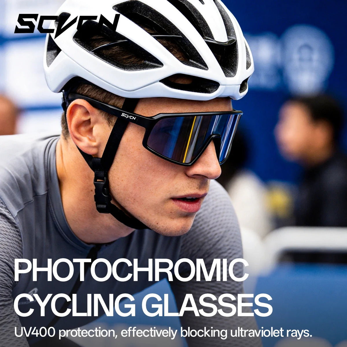 SCVCN New Sports Cycling Sunglasses UV400 Windproof Eyewear for MTB Road Bike Running Hiking Men Women Outdoor Sports Eyewear