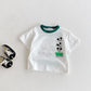 Fashion Casual T-shirt Children's Clothing Printed Cartoon Kids Short Sleeve Tops Tees Boutique Boys Girls Clothes O-neck Tshirt