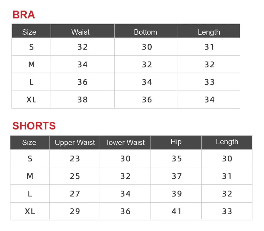 Women's Yoga Set Fitness Bra Push-Up Shorts Activewear