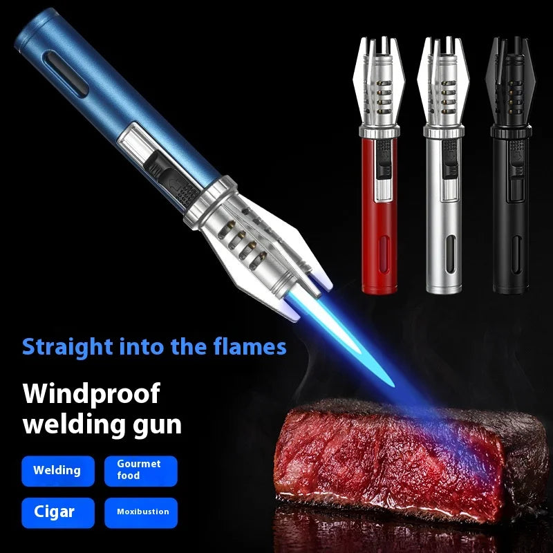 BlazeMaster: Windproof Metal Torch for BBQ & More