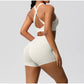 Women's Yoga Set Fitness Bra Push-Up Shorts Activewear