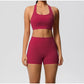 Women's Yoga Set Fitness Bra Push-Up Shorts Activewear