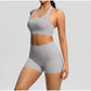 Women's Yoga Set Fitness Bra Push-Up Shorts Activewear